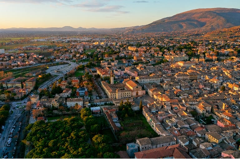Veduta panoramica di Foligno