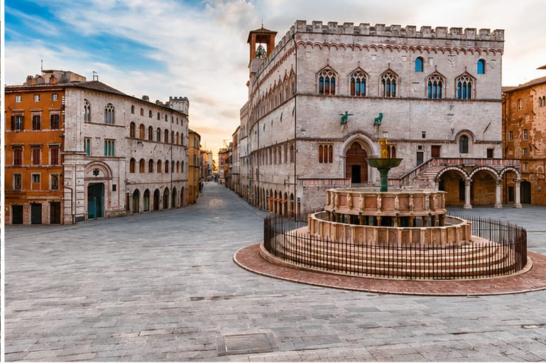Veduta panoramica di Perugia