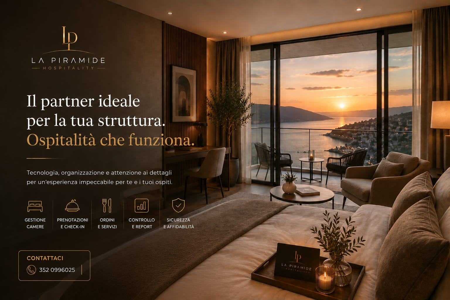 Contatto tra La Piramide Hospitality e il proprietario