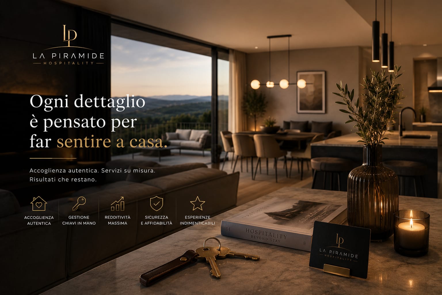 Living di una casa vacanze