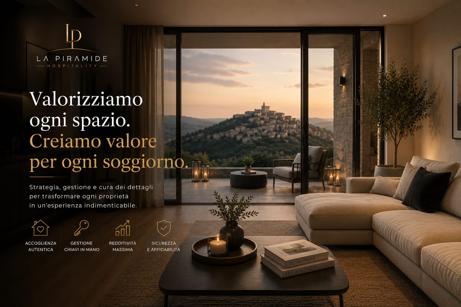 Salotto di una casa vacanze